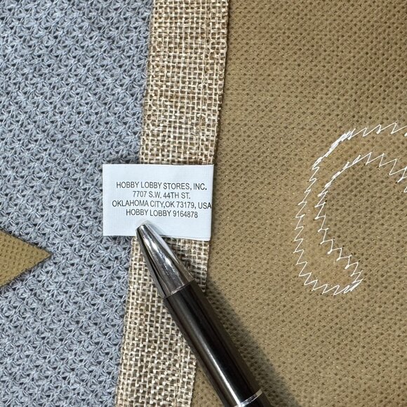 Rustic Give Thanks Burlap Banner Thanksgiving Seasonal Decor Mantel Hobby Lobby - Picture 3 of 11